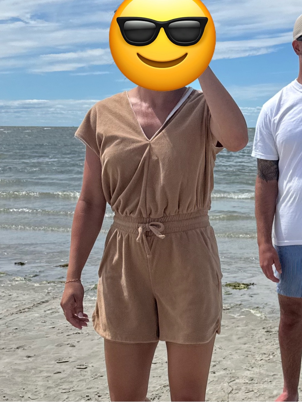 summersalt Brown Sleeveless Romper